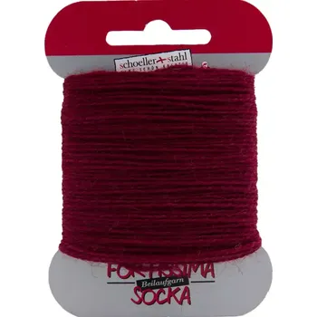 Příze Ponožková látací příze Fortissima 1011 Rubín (Schoeller Stahl Fortissima Beilaufgarn 1011 Rubin 2-ply)