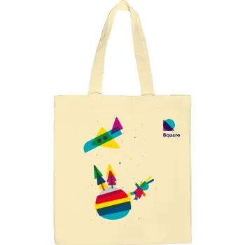 Velká plátěná taška s potiskem Plátěná taška s barevným potiskem