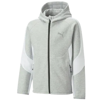 Dámská mikina Mikina s kapucí Puma EVOSTRIPE hooded jacket kids 673188-004 Velikost 128