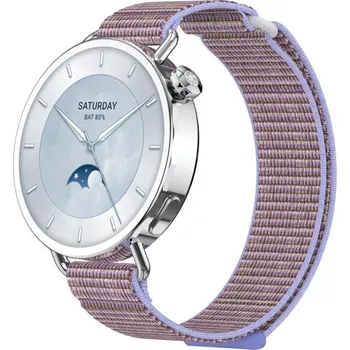 Příslušenství k chytrým hodinkám VSECHNONAMOBIL 124800 NYLON Vyměnitelný řemínek pro Xiaomi Watch S4 41mm fialový