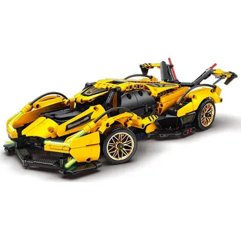 ostatní stavebnice CaDFI Sportovní auto žluté (1158 ks)