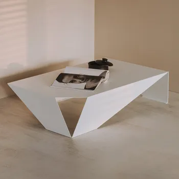 Konferenční stolek Kovový konferenční stůl Barcelona Bílá