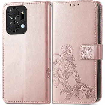 Příslušenství pro tablet VSECHNONAMOBIL 57915 ART FLOWERS Peněženkový kryt Honor X7a světle růžový