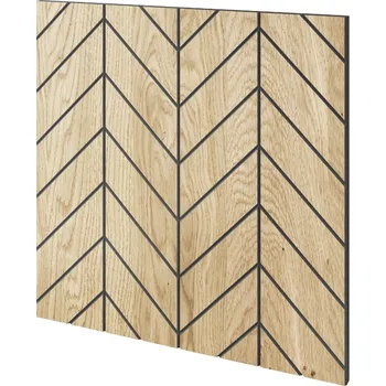 Obklad Designový obkladový panel s dubovou dýhou, vzor Versailles, 60x60 cm