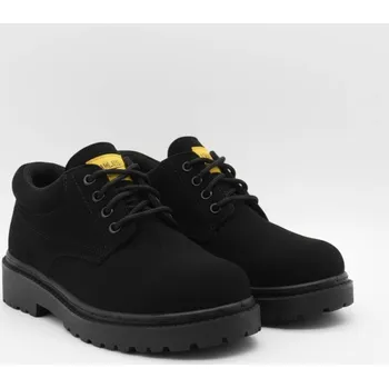 Pánská zimní obuv SAMLUX® Pánské kožené pracovní boty 041 black Barva: Black, Velikost: 45