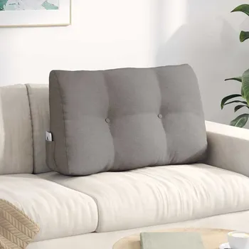 Polštář vidaXL Polštář na záda Taupe 80 x 24 x 50 cm textil