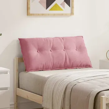 Podsedák vidaXL Polštář na záda Růžová 100 x 50 cm Žebrovaná látka