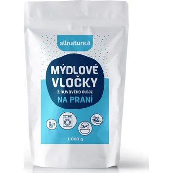 Přípravek na praní Allnature Mýdlové vločky z olivového oleje 1000 g