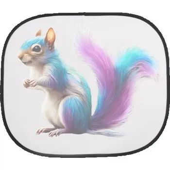 Stínítko do auta Stínítko do auta s potiskem Duhová veverka - stínítko