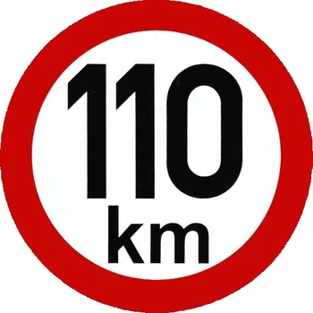 Samolepicí dekorace na vozidlo Samolepka Na Auto - 110 km