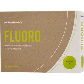 Golfový míček Masters Prisma Fluoro Matt TI Golf Balls, Acid Lemon