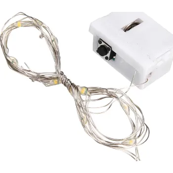 Vánoce Asao Vnitřní vánoční světelný mikro řetěz - na baterie (2m) Osvětlení: Barevná