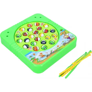 Dřevěná hračka Zábavná rodinná hra - Hladové rybičky (24 rybiček)