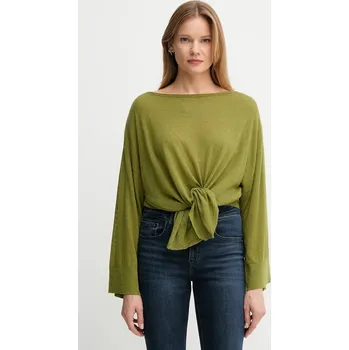 Dámský svetr Vlněný svetr United Colors of Benetton dámský, zelená barva, 109PD10E1 91X, vel. S