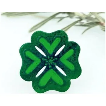 Brož Lucie Horáková Brož smaltovaná - čtyřlístek