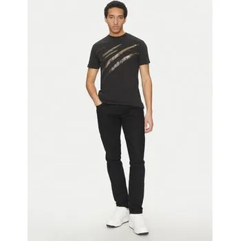 Plein Sport T-Shirt SAEC MTK8008 STE001N Černá Regular Fit 4XL