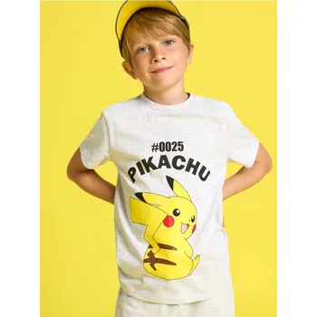 Chlapecké tričko Sinsay - Tričko Pokémon - šedá - 9581C-09M - 9581C-09M-110-1