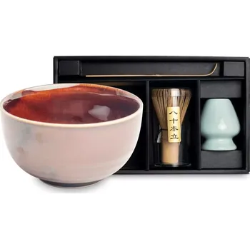 Čajová souprava EDO Japan Japonská Matcha souprava XL - Uzu brown