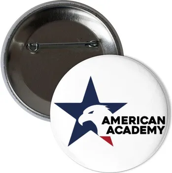 Odznáček s potiskem Placka s klasickým logem American Academy
