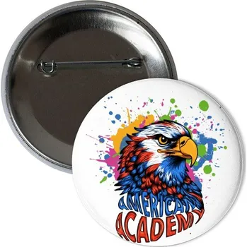 Odznáček s potiskem Barevná placka American Academy