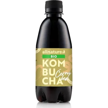 Limonáda Allnature Kombucha Černý bez BIO 330 ml