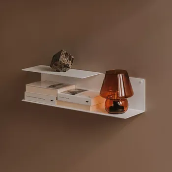 police Nástěnná kovová police Porto bílá S - pravá varianta