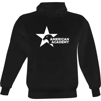 Pánská mikina Pánská mikina s kapucí s potiskem Černá mikina s bílým logem pánské