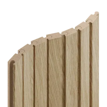 Obklad Obkladový panel PUZZLE pro zakřivené stěny, 4,6 x 275 cm, Evropský dub