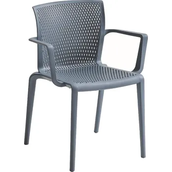 Plastová zahradní židle Venice s područkami 00 bílá