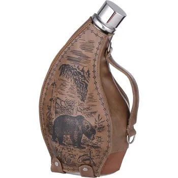 Placatka Nerez placatka v kožence - Medvěd (53oz)