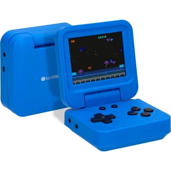 Herní konzole Silvergear Skládací herní retro konzole (240 her) Modrá