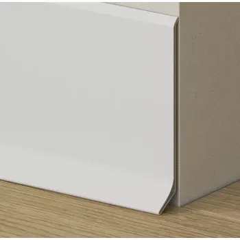 soklová lišta Soklová podlahová lišta, hliníková, bílý mat, 2,75 m