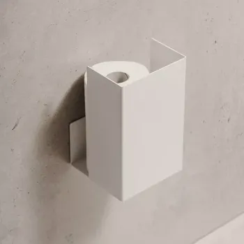 Kovový držák na toaletní papír Amsterdam bílý M