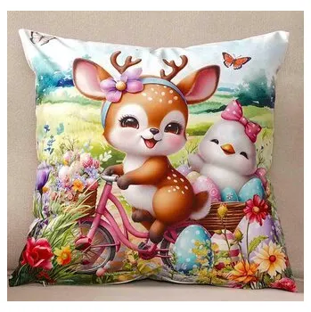 Velikonoční polštář EASTER FRIENDS VII. 40x40 cm Mybesthome