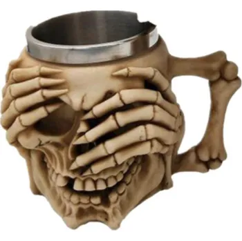 Sklenice Pivní korbel - Lebka - Nevidím (400 ml)