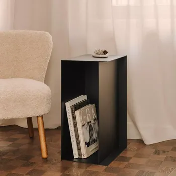 Konferenční stolek Hliníkový odkládací stolek Oslo Černá