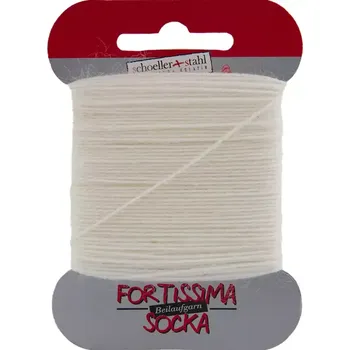 Příze Ponožková látací příze Fortissima 1024 Bílá (Schoeller Stahl Fortissima Beilaufgarn 1024 Brilliantweiss 2-ply)