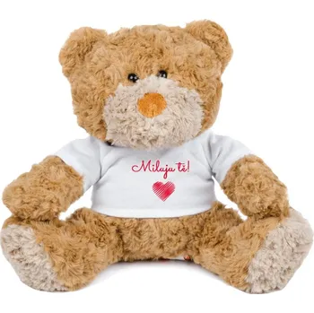 plyšák Medvídek Teddy s potiskem Zamilovaný medvídek