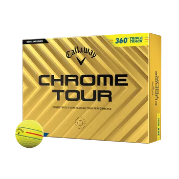 Golfový míček Callaway Chrome Tour 360 Triple Track, Yellow