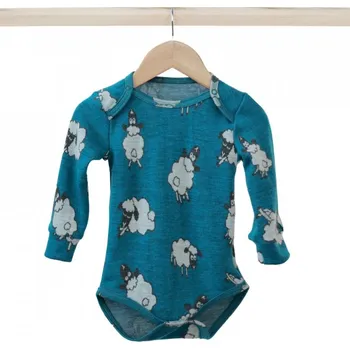 Rostoucí merino body dlouhý rukáv - Ovečky, Crawler Velikost: 86-92/98