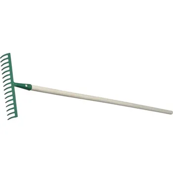 Hrábě Nohel Garden Hrábě 16 hrotů kovové s násadou 150cm