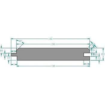Palubky fase H 23*146*4,5m sm AB hladké (5ks/bal=3,285m2)