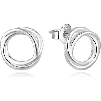 Náušnice AGATO Minimalistické stříbrné náušnice kruhy AGUP1871