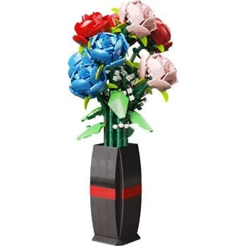 ostatní stavebnice Dětská stavebnice - Růže ve váze (768 ks)