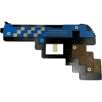 Dětská zbraň Dřevěná pistole Minecraft (20 cm)