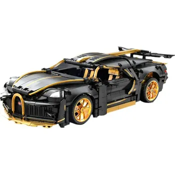 ostatní stavebnice Dětská stavebnice - Sportovní auto černé (1368 ks)