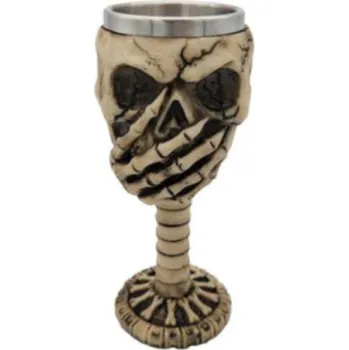 Sklenice Appetitissime Pohár na víno - Lebka - Nemluvím (200 ml)