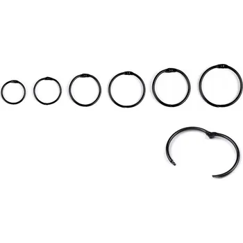 Vrut Rozpojovací / knihařský kroužek, Balení 20 ks, Varianta 6 (Ø49 mm) černý lak