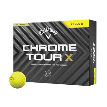 Golfový míček Callaway Chrome Tour X, Yellow