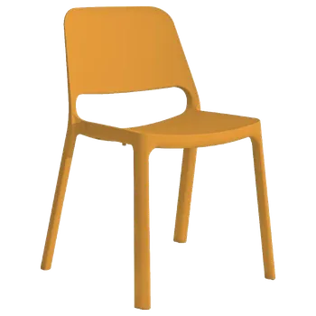 Jídelní židle Plastová židle Duke Oranžová